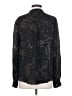 A.L.C. 100% Silk Stars Black Long Sleeve Silk Top Size 4 - photo 2