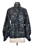 Hunter Bell 100% Polyamide Blue Black Long Sleeve Blouse Size S - photo 1