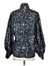 Hunter Bell 100% Polyamide Blue Black Long Sleeve Blouse Size S - photo 2