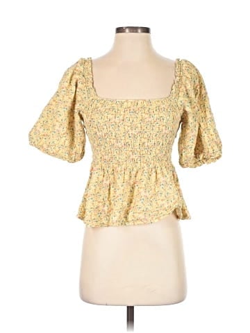 a.n.a. A New Approach 3/4 Sleeve Blouse (view 1)