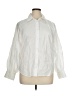 Zara White 3/4 Sleeve Button-Down Shirt Size XL - photo 1