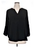 Maurices 100% Polyester Black 3/4 Sleeve Blouse Size XL - photo 1