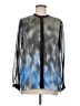 Elie Tahari 100% Polyester Color Block Blue Long Sleeve Blouse Size M - photo 1