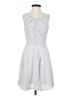 Express 100% Polyester Polka Dots Gray Casual Dress Size 0 - photo 1