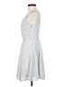 Express 100% Polyester Polka Dots Gray Casual Dress Size 0 - photo 5