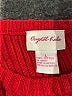 Crystal-Kobe 100% Cotton Red Pullover Sweater Size L - photo 7