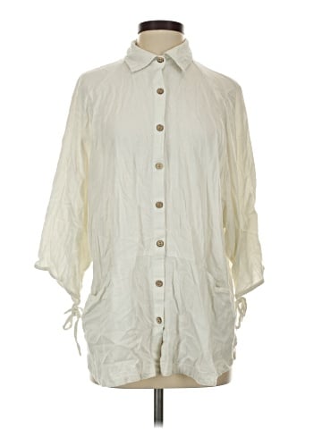 Free People 3/4 Sleeve Button-Down Shirt (view 1)