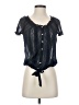 Gilly Hicks Black Short Sleeve Blouse Size S - photo 1