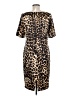 St. John Animal Print Brown Casual Dress Size 6 - photo 2