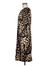 St. John Animal Print Brown Casual Dress Size 6 - photo 5