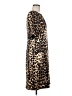 St. John Animal Print Brown Casual Dress Size 6 - photo 4