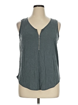 Green Envelope Sleeveless T Shirt