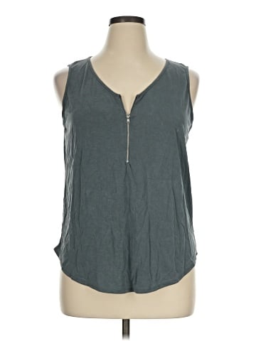Green Envelope Sleeveless T-Shirt (view 1)
