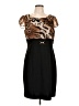 Alyx 100% Polyester Animal Print Brown Cocktail Dress Size 12 - photo 1