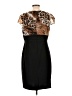 Alyx 100% Polyester Animal Print Brown Cocktail Dress Size 12 - photo 2