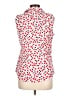 Talbots Hearts Pink Sleeveless Button-Down Shirt Size 10 - photo 2