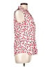 Talbots Hearts Pink Sleeveless Button-Down Shirt Size 10 - photo 4