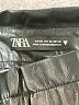 Zara 100% Polyurethane Black Casual Pants Size XS - photo 4