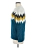 American Eagle Outfitters Chevron-herringbone Teal Pullover Sweater Size M - photo 5