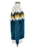 American Eagle Outfitters Chevron-herringbone Teal Pullover Sweater Size M - photo 4