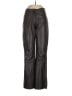 Phase Eight 100% Leather Black Brown Leather Pants Size 10 - photo 1