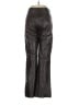 Phase Eight 100% Leather Black Brown Leather Pants Size 10 - photo 2