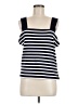Ann Taylor 100% Cotton Blue Sleeveless Top Size M - photo 1