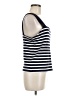 Ann Taylor 100% Cotton Blue Sleeveless Top Size M - photo 4