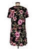 Apt. 9 Floral Black Casual Dress Size M - photo 2