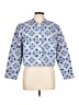 Boden 100% Cotton Print Blue Jacket Size 10 - photo 1