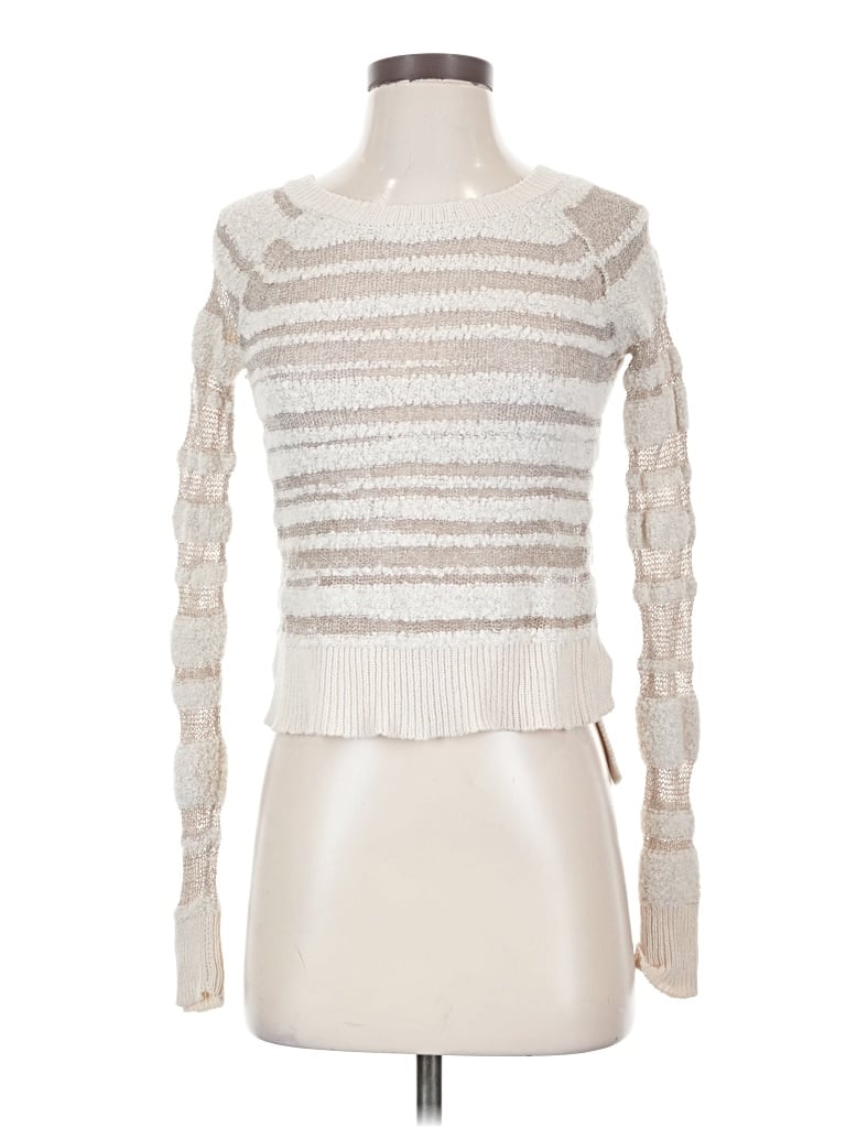 Pre-owned Bcbgmaxazria Pullover Sweater In Ivory