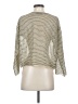 Zara Silver 3/4 Sleeve Top Size S - photo 2