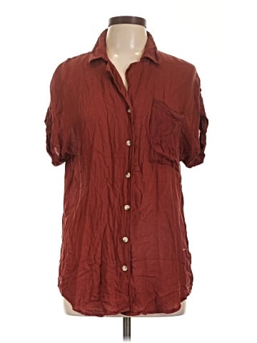 Cato 3/4 Sleeve Button-Down Shirt (view 1)