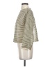 Zara Silver 3/4 Sleeve Top Size S - photo 5