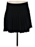 MNG Solid Black Casual Skirt Size M - photo 1