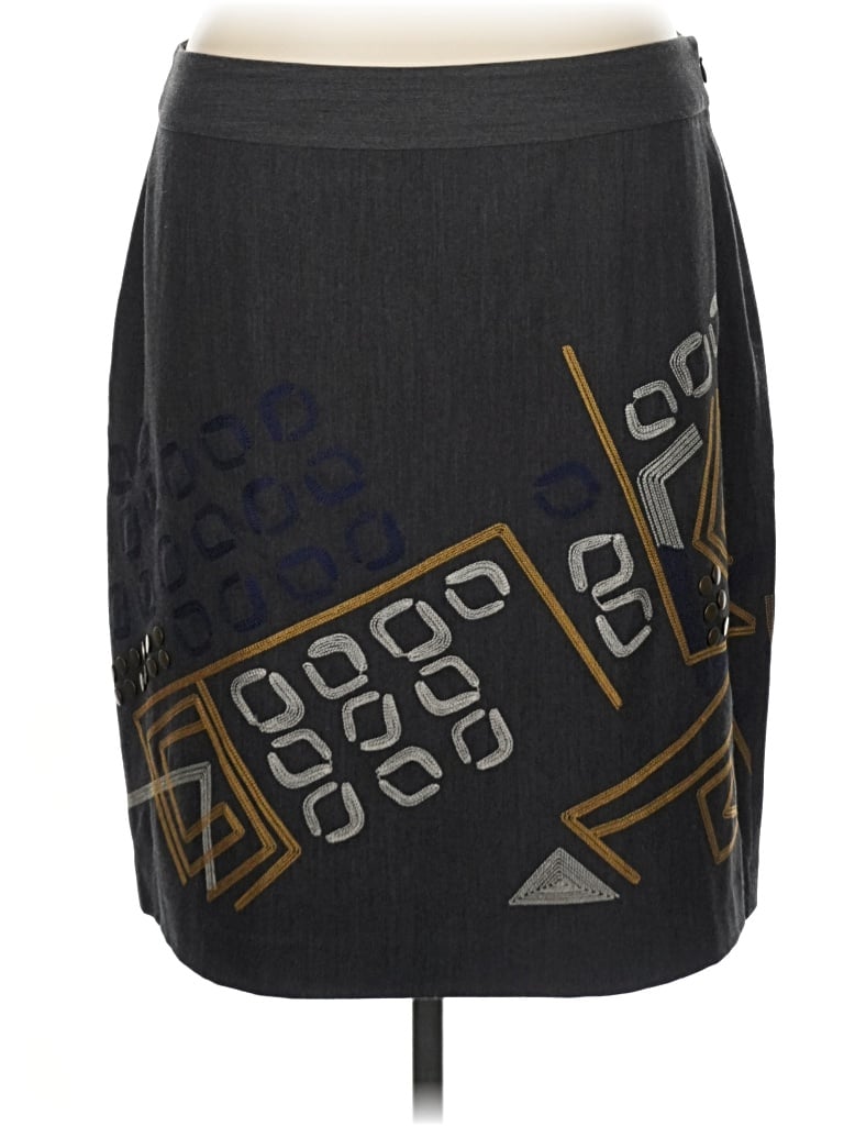 Pre-owned Peter Nygard Casual Skirt In Gray