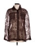 BonWorth Metallic Brown Long Sleeve Blouse Size L - photo 1
