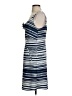 CAbi 100% Polyester Stripes Blue Casual Dress Size S - photo 5