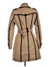 BCBGMAXAZRIA 100% Polyester Tan Trenchcoat Size M - photo 2