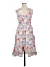 Black Halo Floral Blue Cocktail Dress Size 14 - photo 1