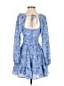 Francesca's 100% Polyester Blue Casual Dress Size XS - photo 2