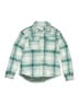 Crewcuts Plaid Teal Long Sleeve Button-Down Shirt Size 12 - photo 1