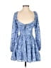 Francesca's 100% Polyester Blue Casual Dress Size XS - photo 1