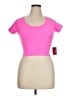 One Step Up Pink Short Sleeve Top Size XL - photo 1