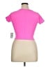 One Step Up Pink Short Sleeve Top Size XL - photo 2