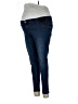 Isabel Maternity Solid Blue Jeans Size 8 Maternity - photo 1
