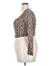Gaze Brown Long Sleeve Top Size 18 - photo 5