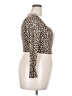 Gaze Brown Long Sleeve Top Size 18 - photo 4