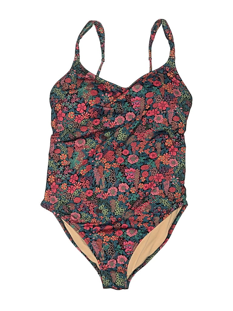 Pre-owned Jcrew One Piece Swimsuit In Green