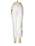 Nine West Floral White Jeans Size 6 - photo 1